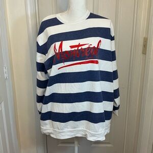 Vintage Montréal Canada Striped Sweatshirt • 1990s • Made in Canada